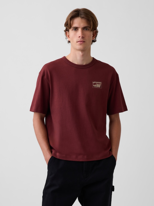 ヘビーウェイト GAP Pioneer グラフィックTシャツ-0