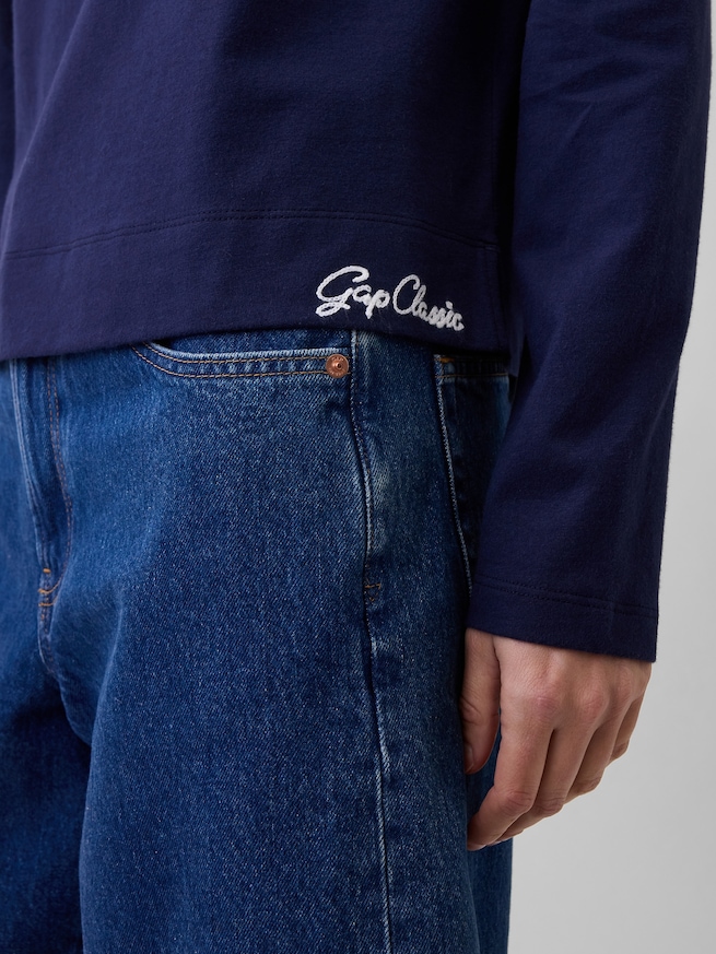 クロップド ボートネックTシャツ-3