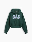 ヴィンテージソフト オーバーサイズ GAPロゴ ジップアップパーカー-4