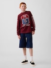 ヘビーウェイト オーバーサイズ グラフィックTシャツ (キッズ)-3