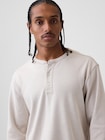 リラックスフィット ヘンリーネックTシャツ-3