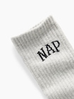 NAPロゴ クルーソックス-1