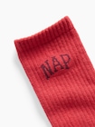 NAPロゴ クルーソックス-1