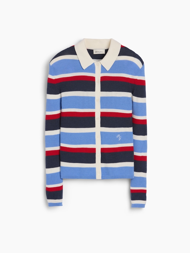 Gap &times; Malbon ストライプ ポロカーディガン-5