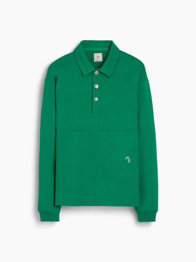 Gap &times; Malbon オーバーサイズ ポロ プルオーバー-6