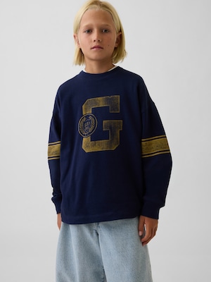 ヘビーウェイト オーバーサイズ グラフィックTシャツ (キッズ)