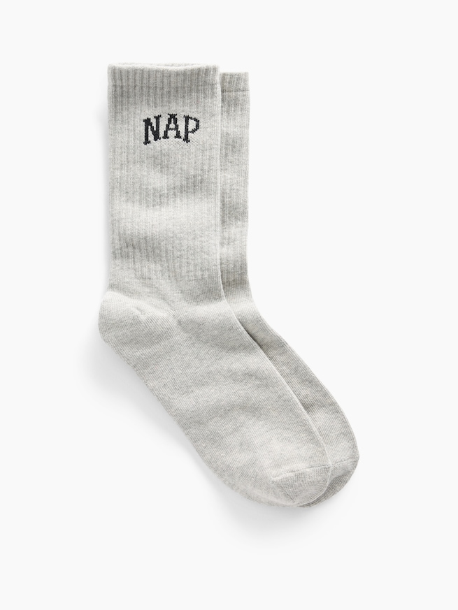 NAPロゴ クルーソックス-0