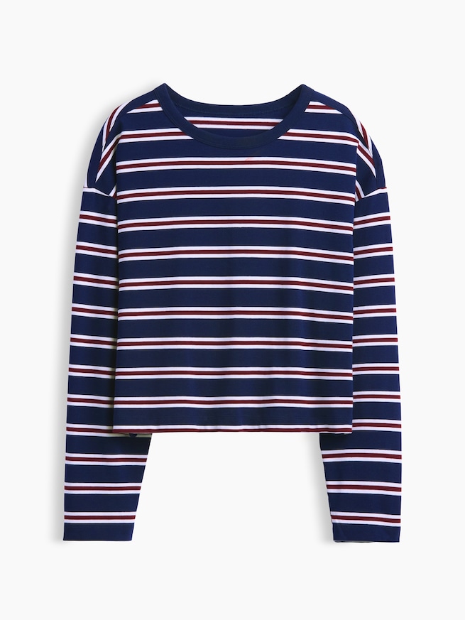 ニット オーバーサイズ クロップドTシャツ-4
