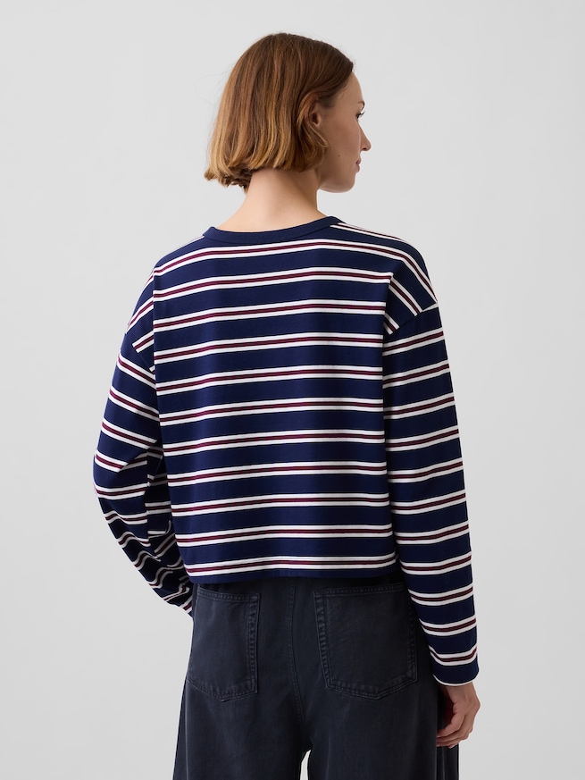 ニット オーバーサイズ クロップドTシャツ-2