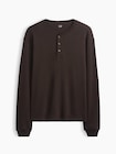 リラックスフィット ヘンリーネックTシャツ-4