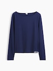 クロップド ボートネックTシャツ-4