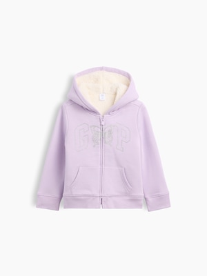 babyGap 裏ボア GAPロゴ ジップアップパーカー