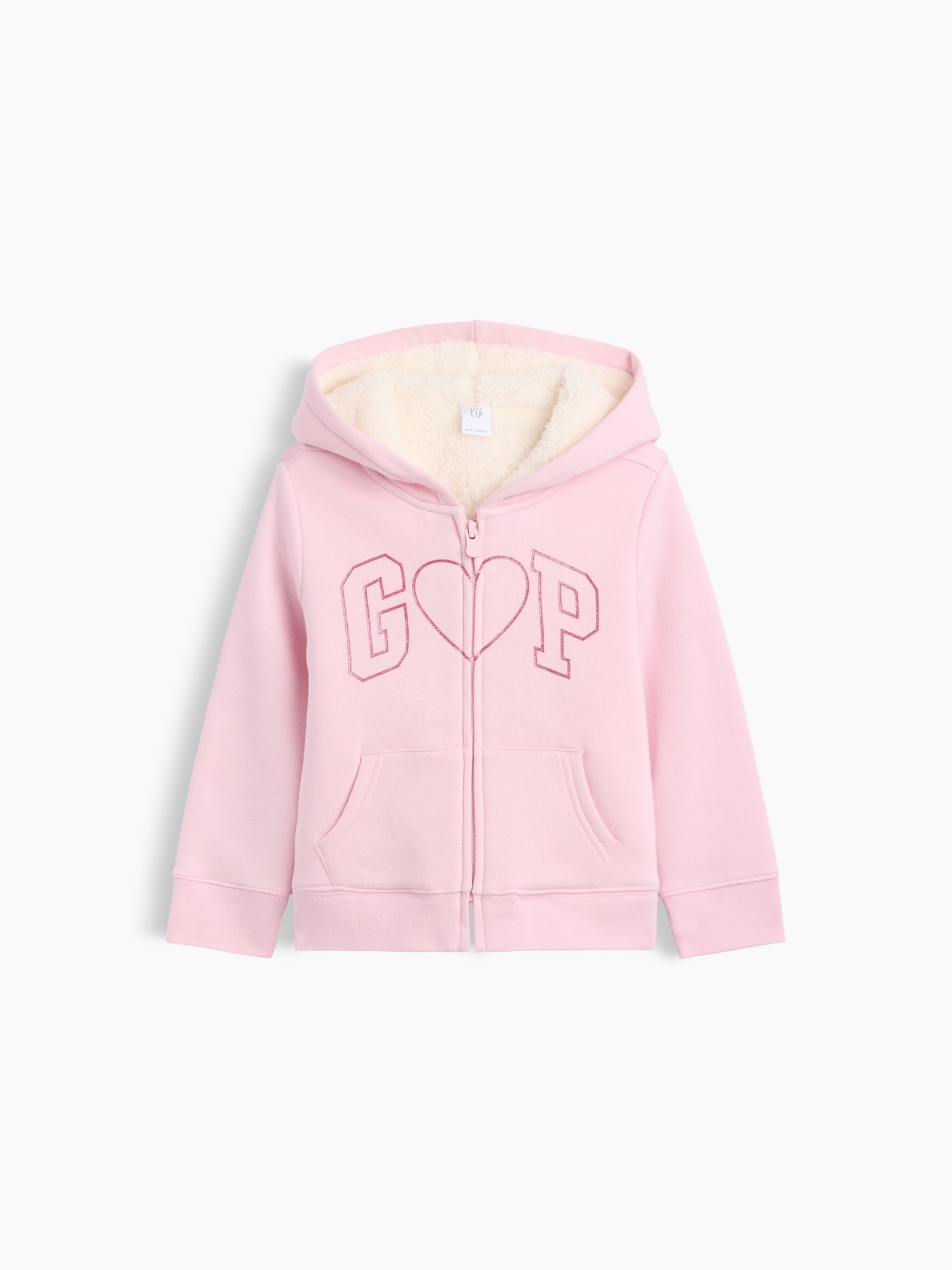 Gap公式オンラインストア | babyGap 裏ボア GAPロゴ ジップアップパーカー