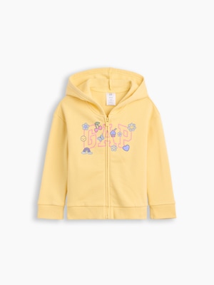 babyGap リラックスフィット GAPロゴ ジップアップパーカー