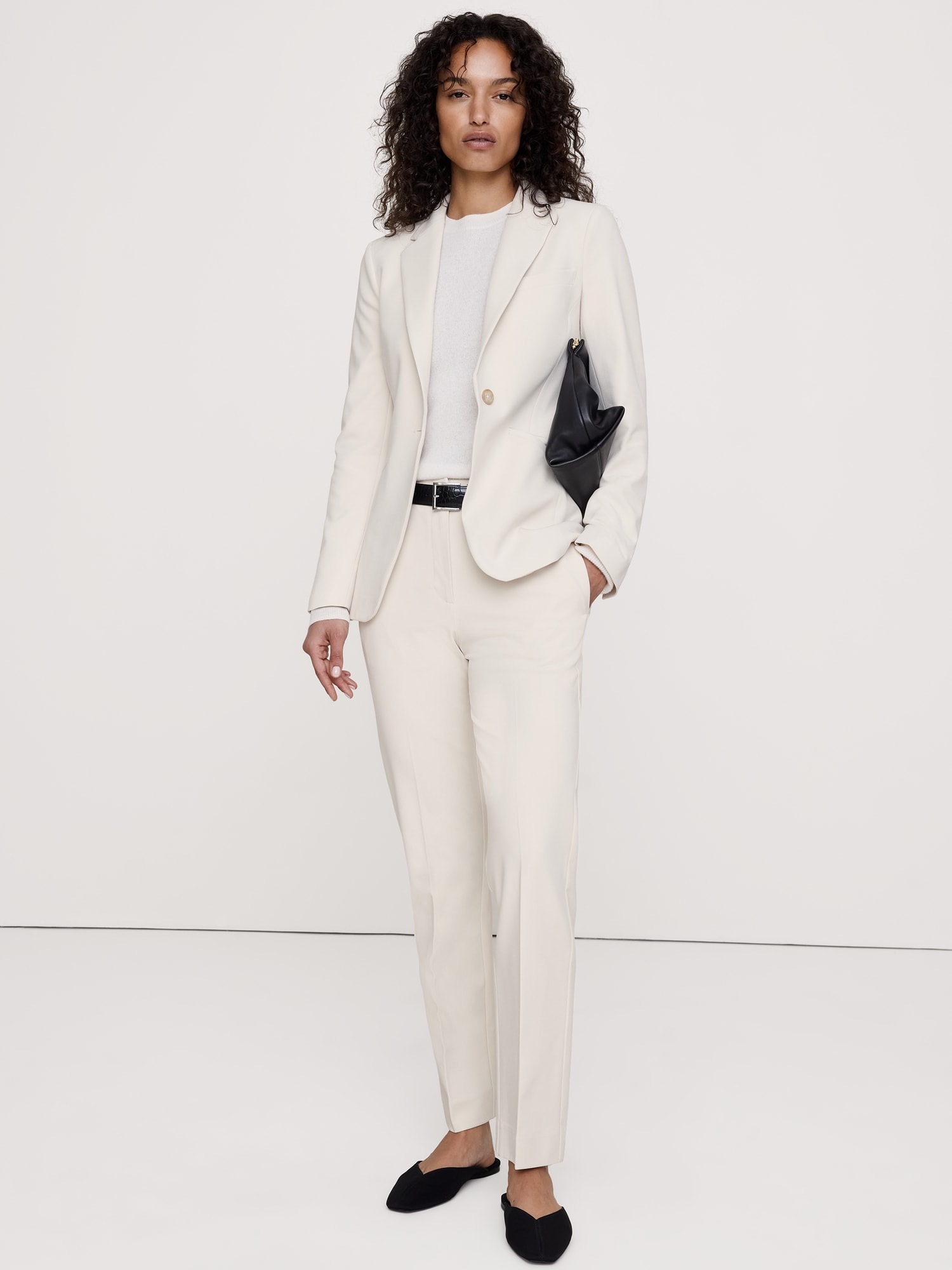 スリム シティ ストレッチ ブレザー-3