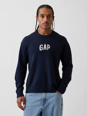 CashSoft カシミヤタッチ リラックスフィット GAPロゴセーター