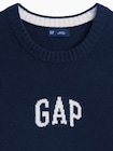 CashSoft カシミヤタッチ リラックスフィット GAPロゴセーター-3