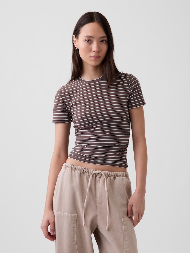 クロースニット ジャージーTシャツ-0