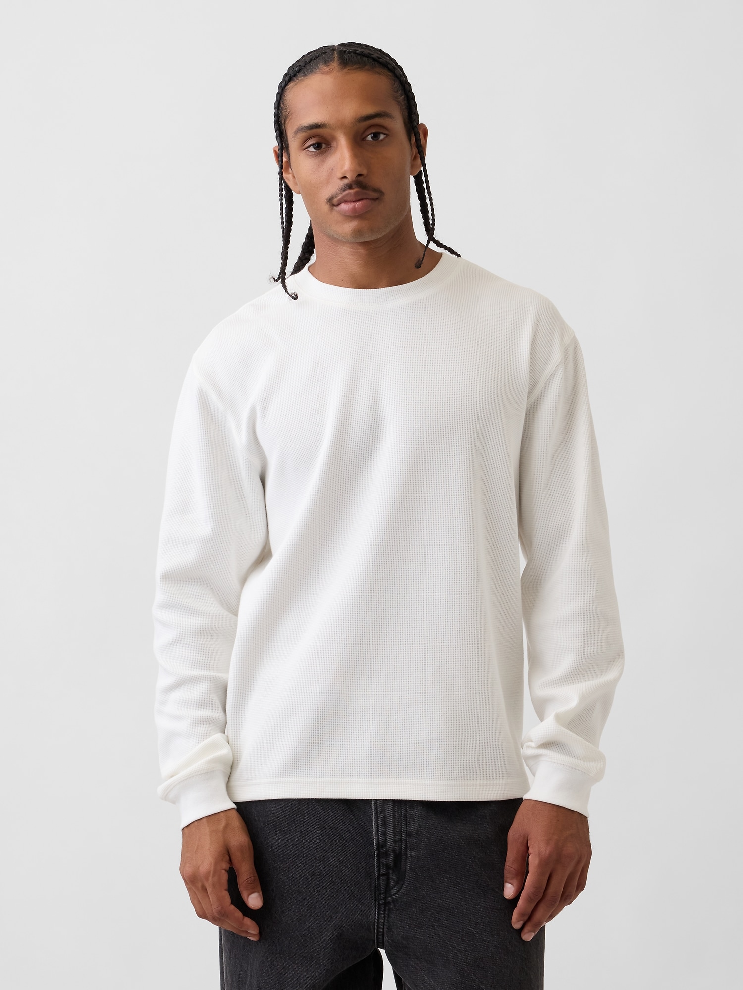Gap公式オンラインストア | リラックスフィット ワッフルTシャツ