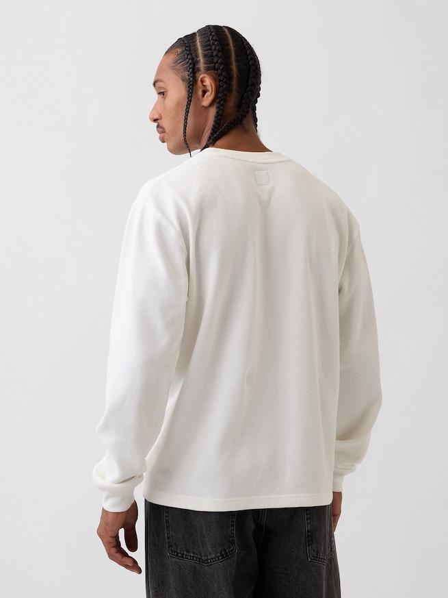 リラックスフィット ワッフルTシャツ-2