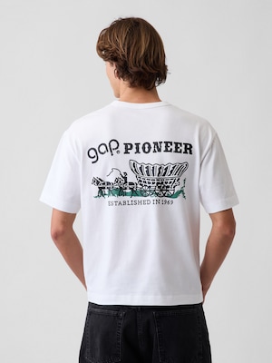 ヘビーウェイト GAP Pioneer グラフィックTシャツ