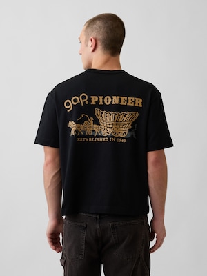 ヘビーウェイト GAP Pioneer グラフィックTシャツ
