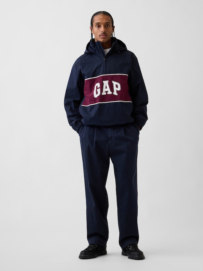 リラックスフィット GAPロゴ アノラックジャケット-1