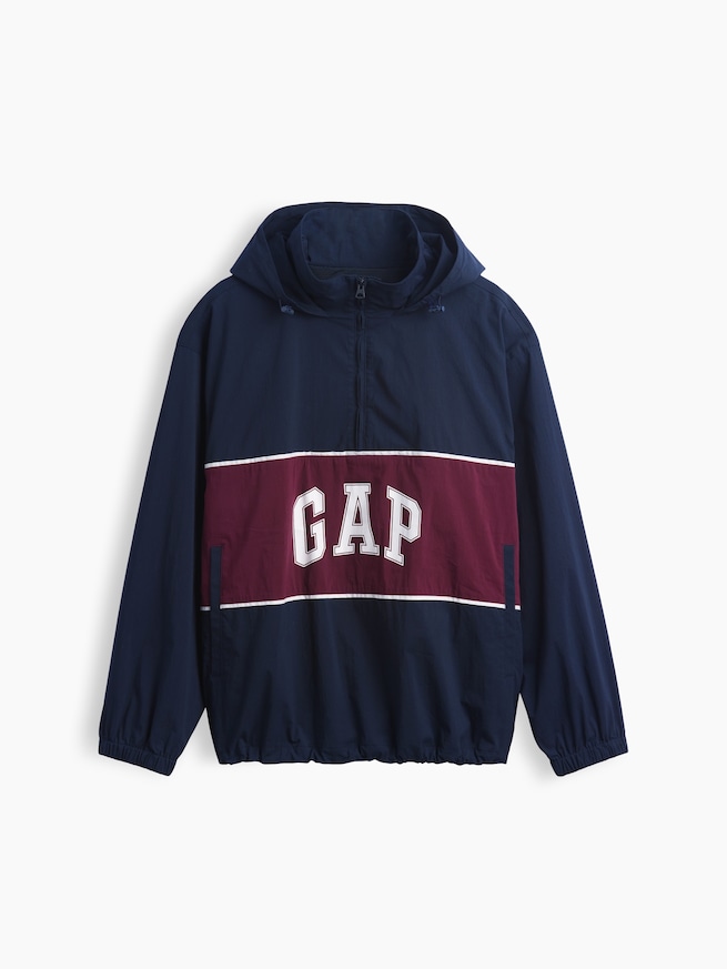 リラックスフィット GAPロゴ アノラックジャケット-4