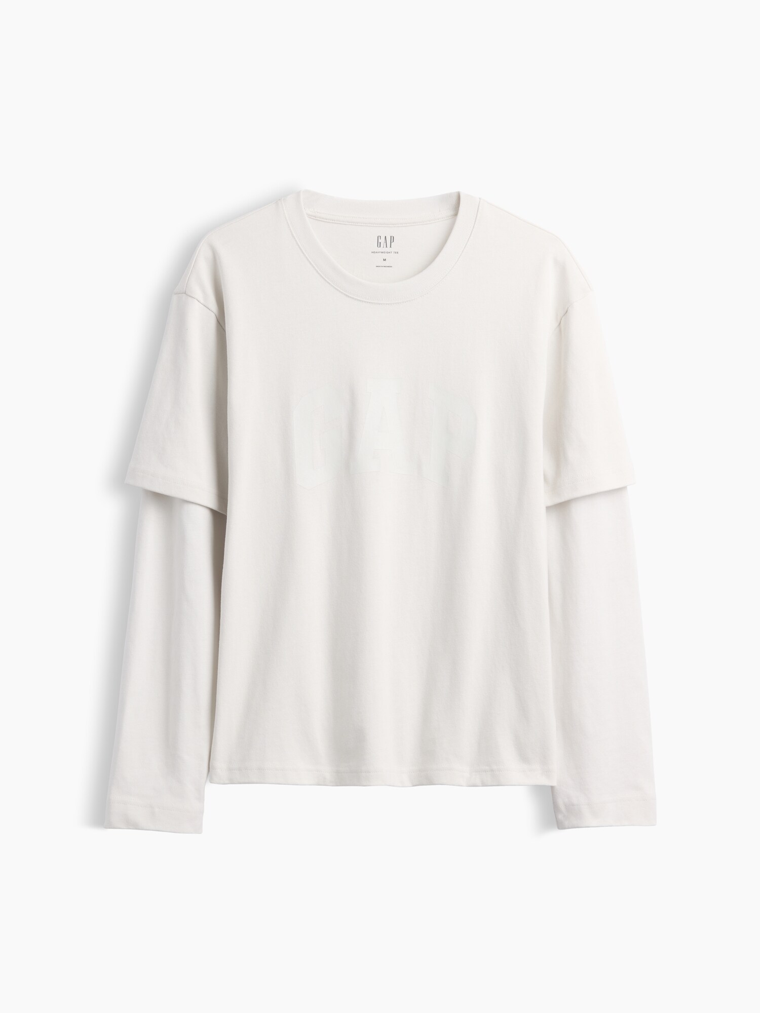 Gap公式オンラインストア | GAPロゴ ダブルレイヤード クロップドTシャツ