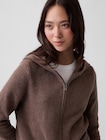 CashSoft カシミヤタッチ ジップアップパーカー-3