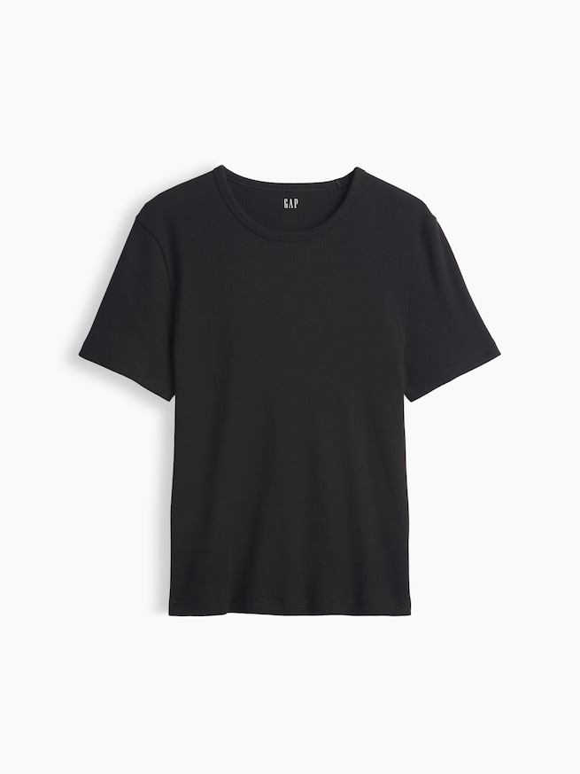 シュランケン リブTシャツ-4