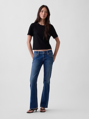 スーパーローライズ ロング＆リーンデニム