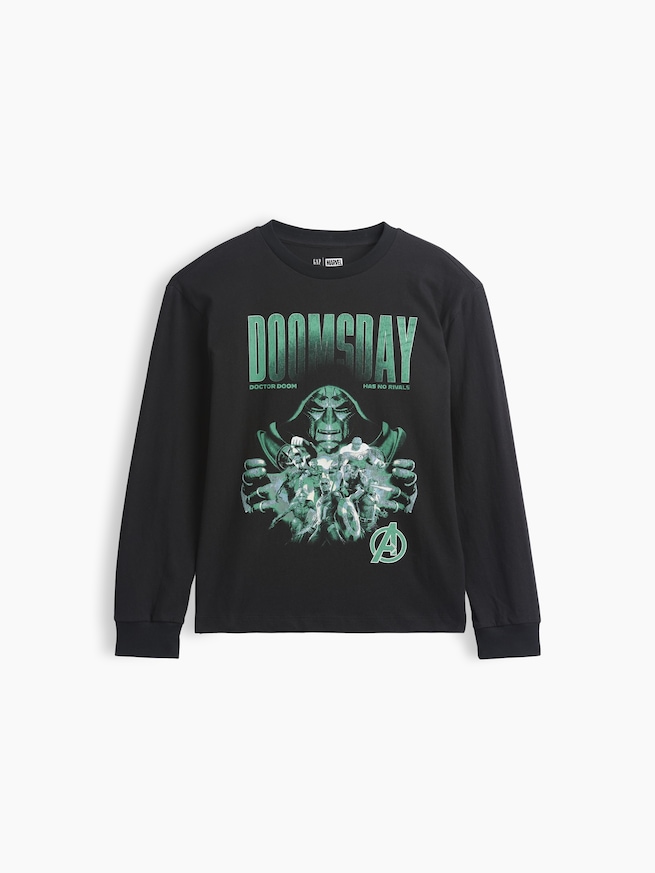 マーベル リラックスフィット グラフィックTシャツ (キッズ)-0
