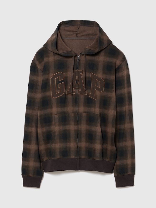 GAPロゴ フレンチテリー ジップアップパーカー-0