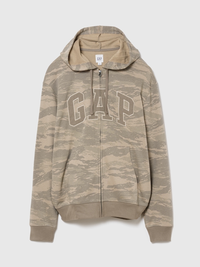 GAPロゴ フレンチテリー ジップアップパーカー-0