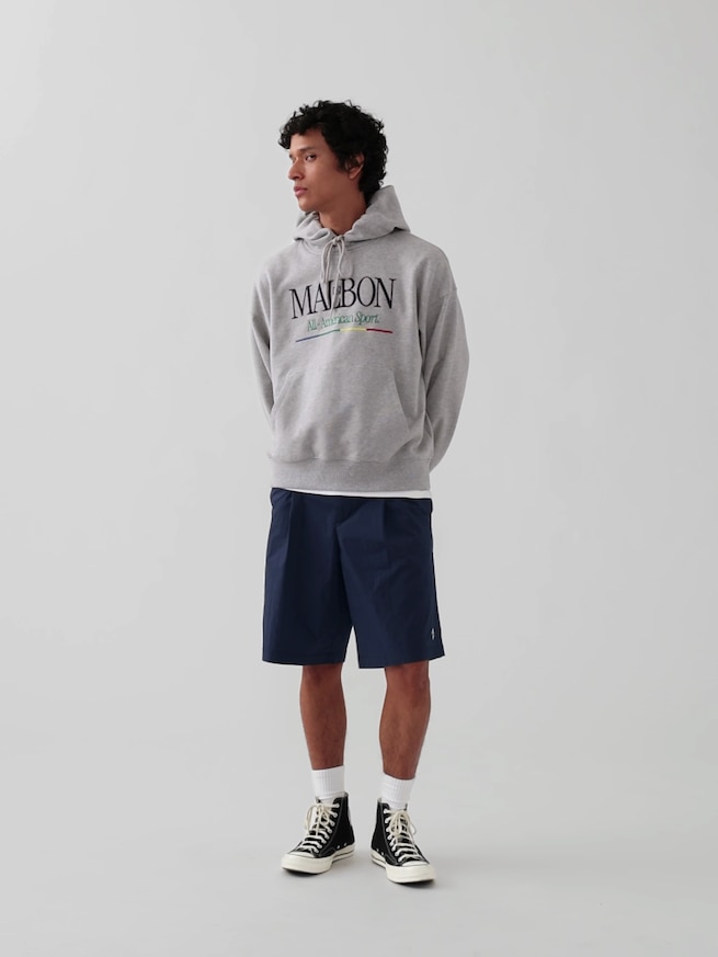 Gap &times; Malbon ヘビーウェイト ロゴパーカー-9