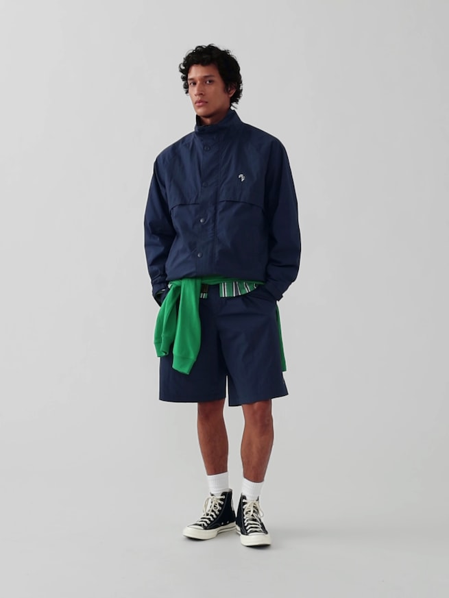 Gap &times; Malbon テクスチャー ポプリン アノラックジャケット-8