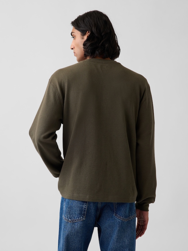 リラックスフィット ワッフルTシャツ-2