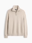 リラックスフィット 1/4ジップアップ セーター-4
