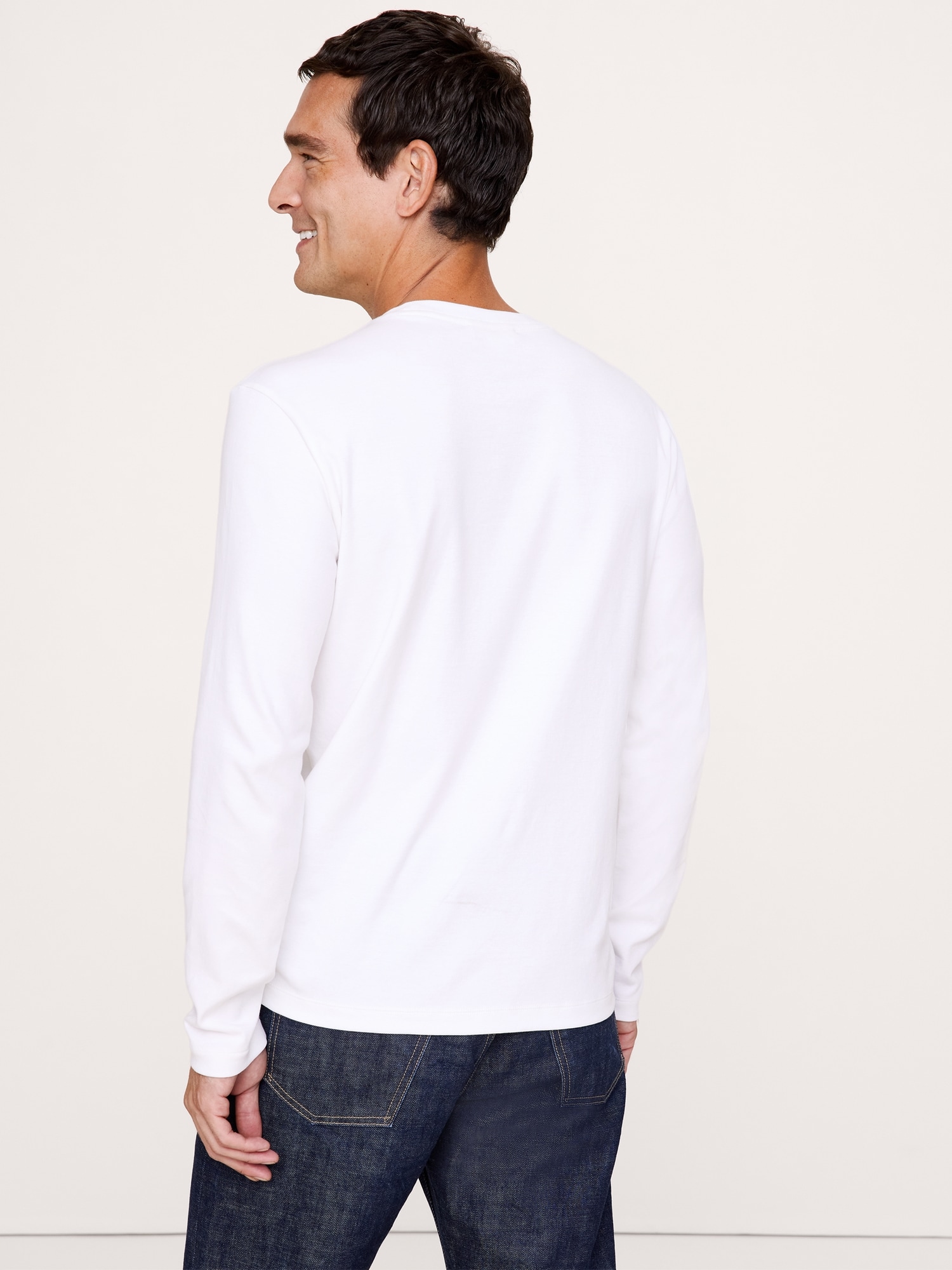 Luxury-Touch ロングスリーブ Tシャツ-1