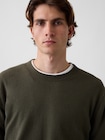 CashSoft カシミヤタッチ クルーネックセーター-3