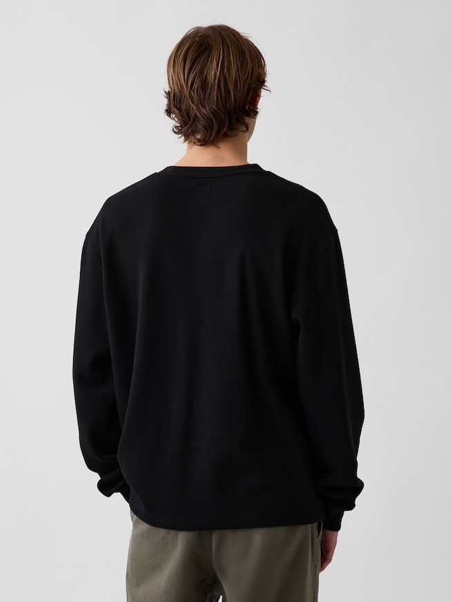 リラックスフィット ワッフルTシャツ-2