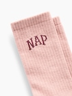 NAPロゴ クルーソックス-1