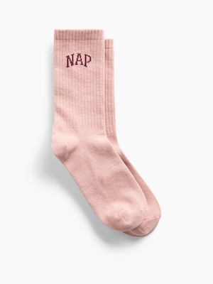 NAPロゴ クルーソックス