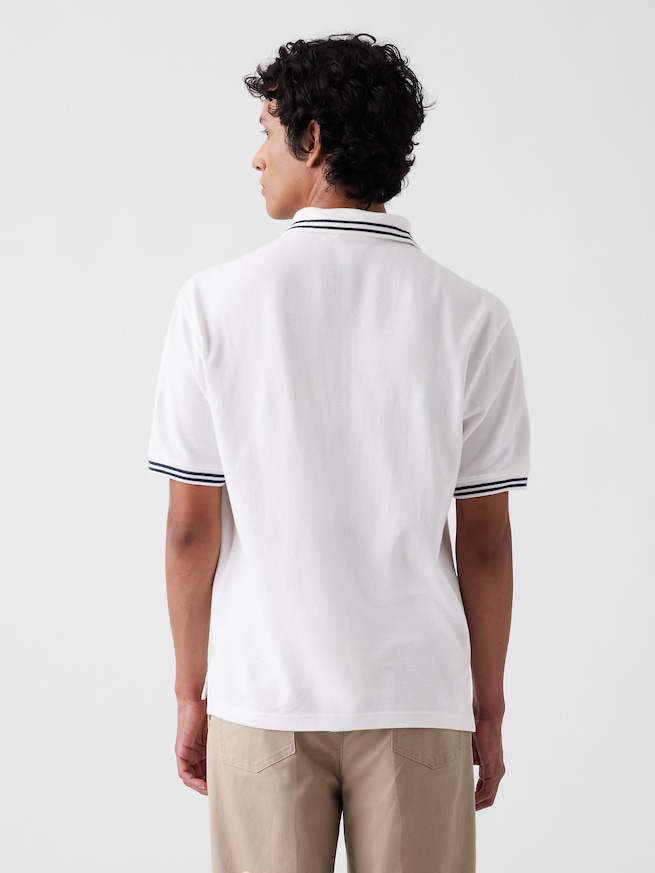 Gap &times; Malbon リラックスフィット ポロシャツ-2