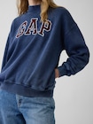 ヴィンテージソフト オーバーサイズ モックネック GAPロゴ スウェットシャツ-4