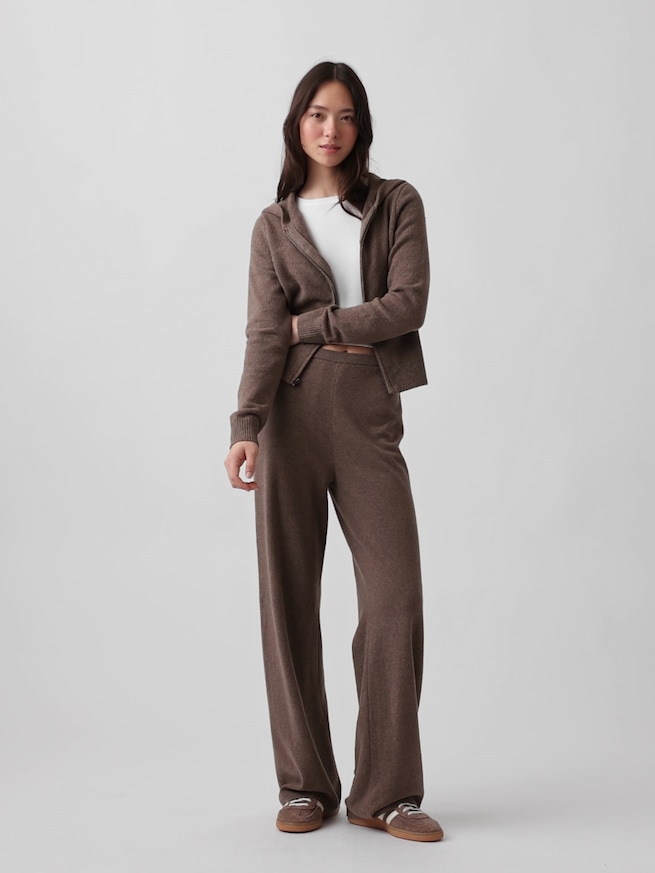 CashSoft カシミヤタッチ ルーズフィット ニットパンツ-7