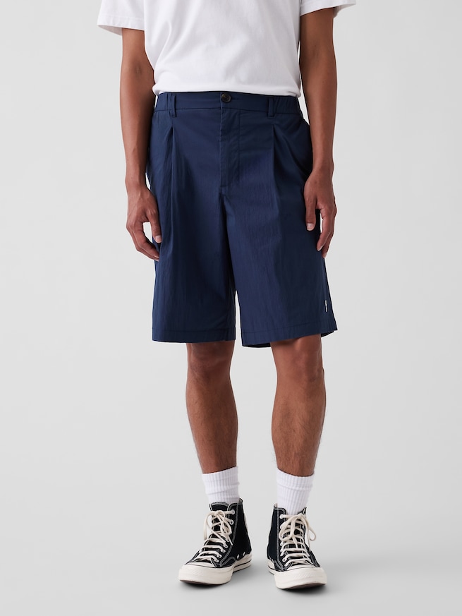 Gap &times; Malbon テクスチャー ポプリン バギーショートパンツ-2