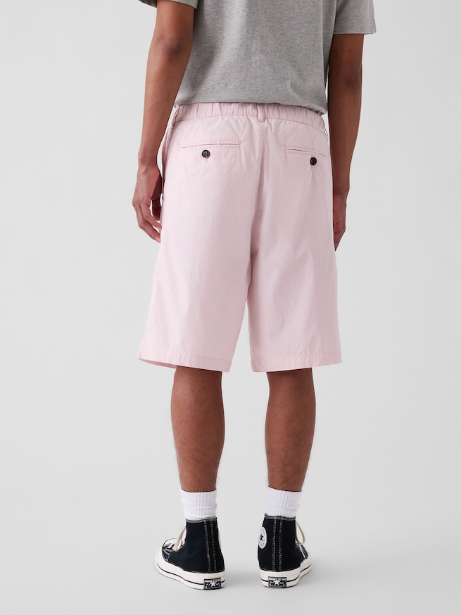 Gap &times; Malbon テクスチャー ポプリン バギーショートパンツ-4