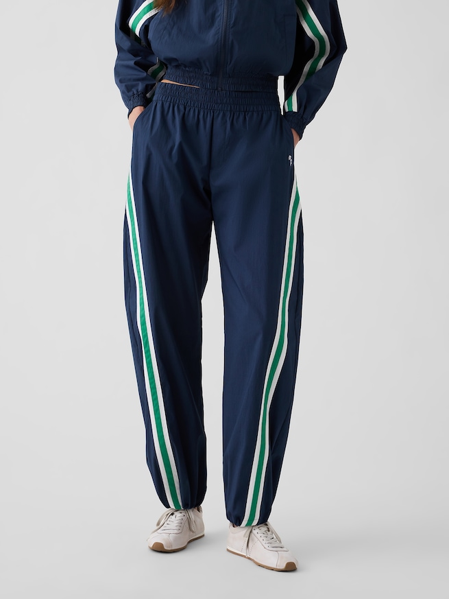 Gap &times; Malbon テクスチャー ポプリン バレル トラックパンツ-2